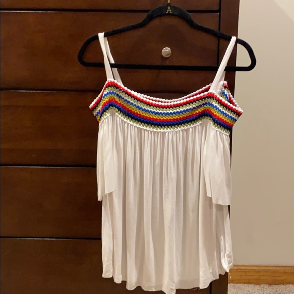 Bebe Cold Shoulder Top